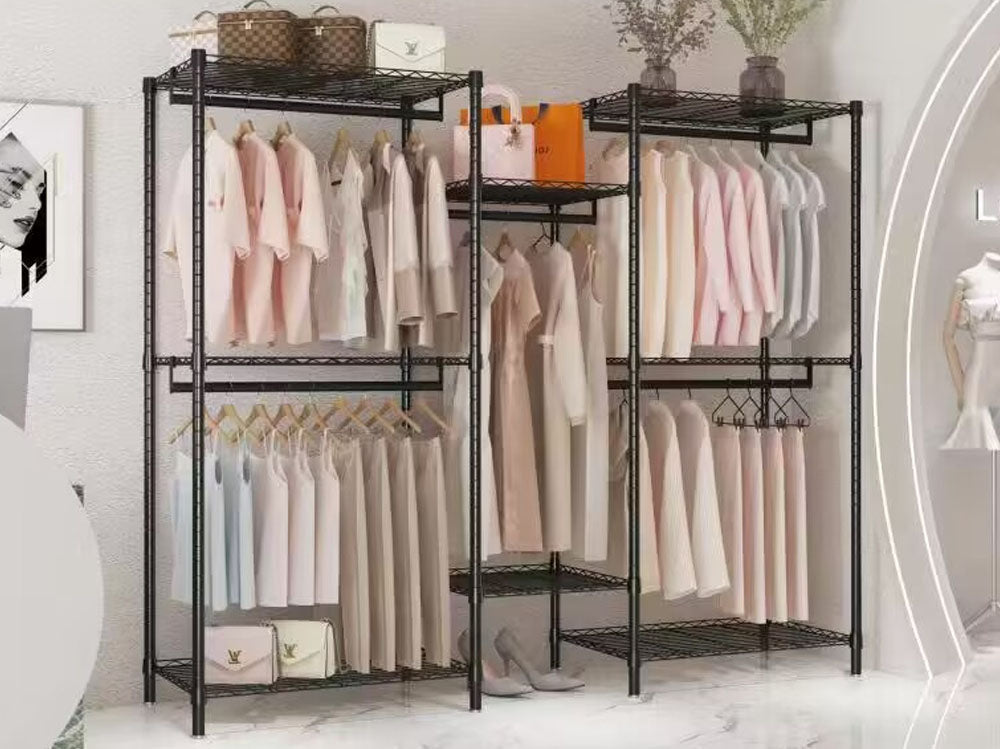 Metal Wardrobe Clothes Rack Clothes Organizer