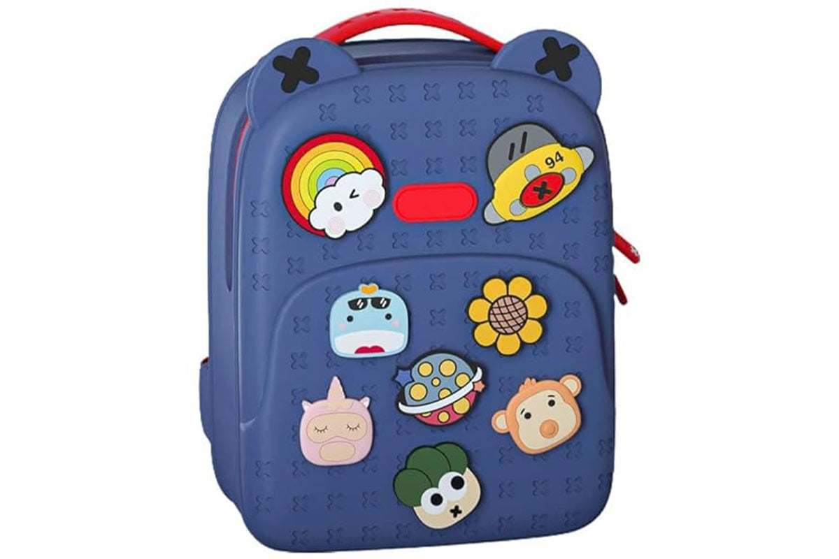 Kids Tide Satchel Cartoon Backpack-Blue