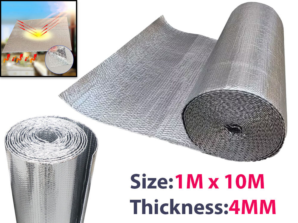 Double Layer Aluminium Bubble Foil Insulation (10mx1m)