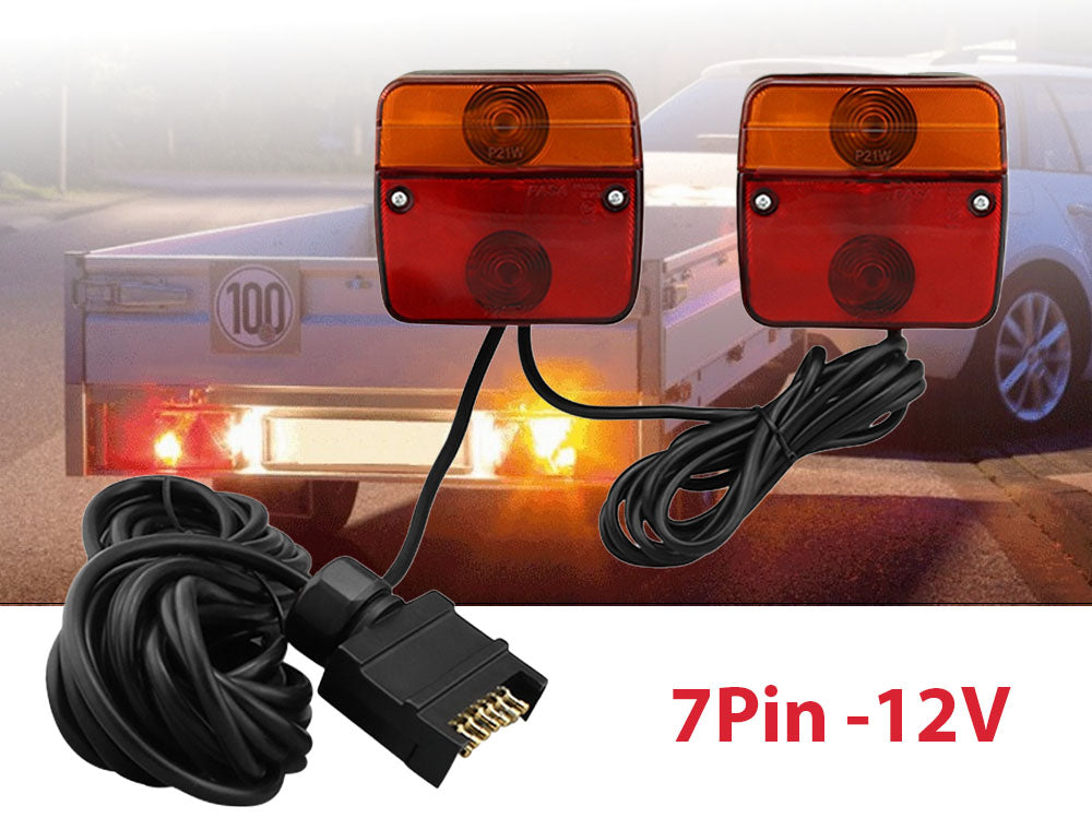 Trailer Light 12V Magnetic LED Safety Light Indicator Tail lights