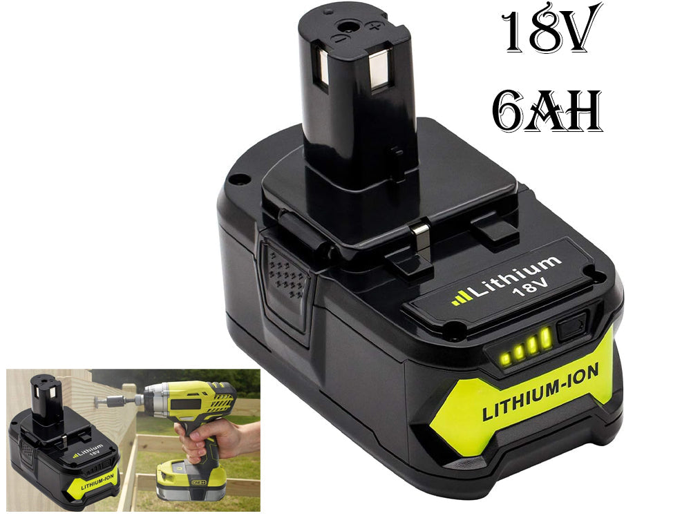 Replacement Ryobi 18V 6AH Battery