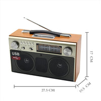 Thumbnail for Multi Band Vintage FM Radio Speaker Bluetooth