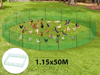 Thumbnail for Chicken Fence Hen Poultry Coop Farm Runs Mesh Cage Net Habitat Safe House Pen