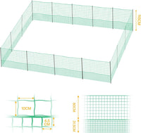 Thumbnail for 24M Chicken Fence Hen Poultry Coop Farm Runs Mesh Cage Net Habitat Safe House Pen