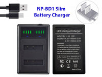 Thumbnail for Battery Charger for Sony NP-BD1 NP-FR1 FT1 LCD Slim Battery Charger