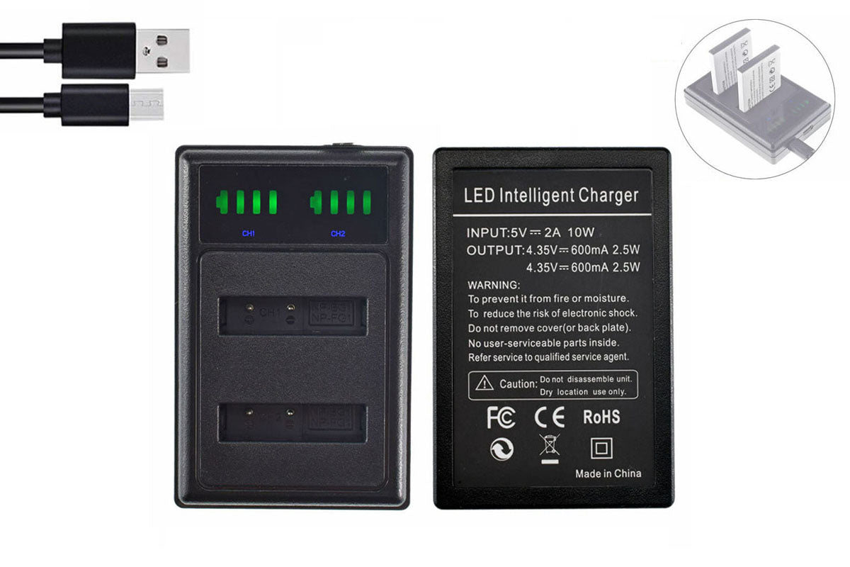 Battery Charger for Sony NP-BD1 NP-FR1 FT1 LCD Slim Battery Charger