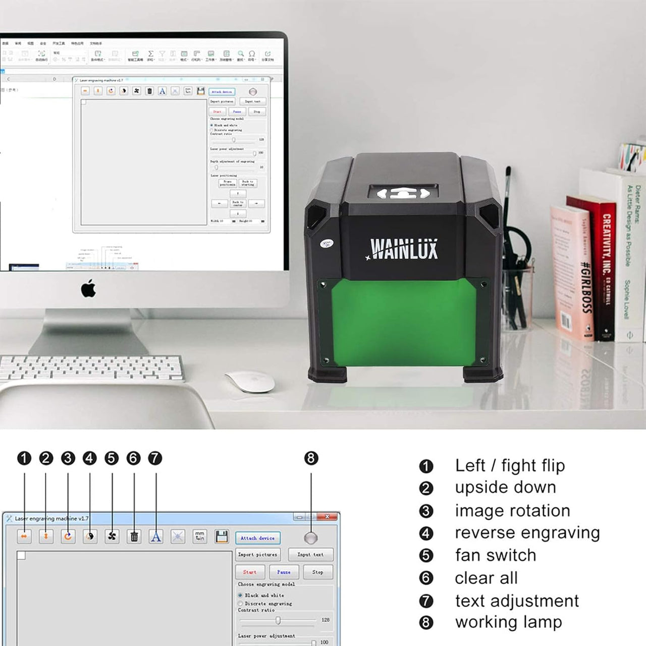 Mini Laser Engraver DIY Engraving Cutting Machine