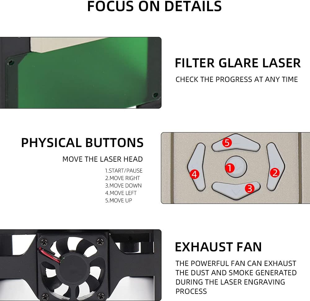 Mini Laser Engraver DIY Engraving Cutting Machine