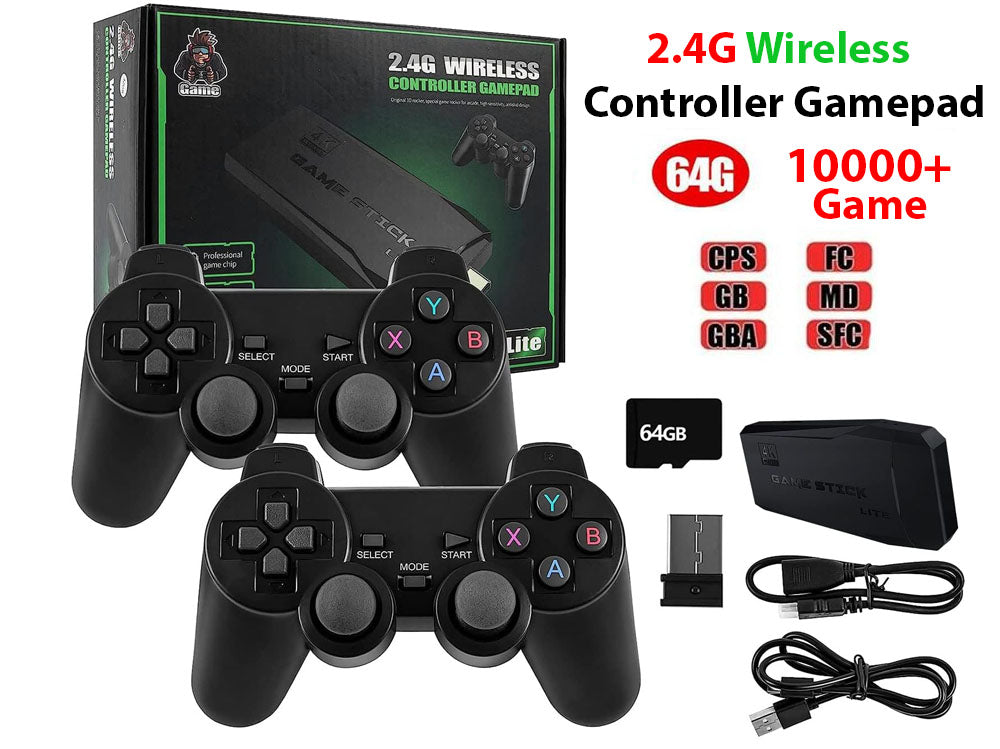 Gaming Console with Controller 64GB