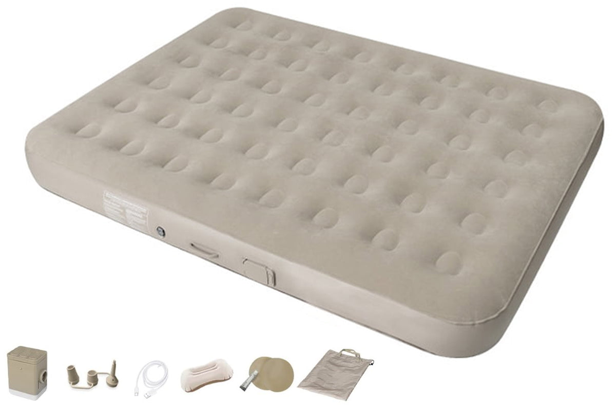 Queen Size Air Bed Inflatable Mattress with Built-in Pump