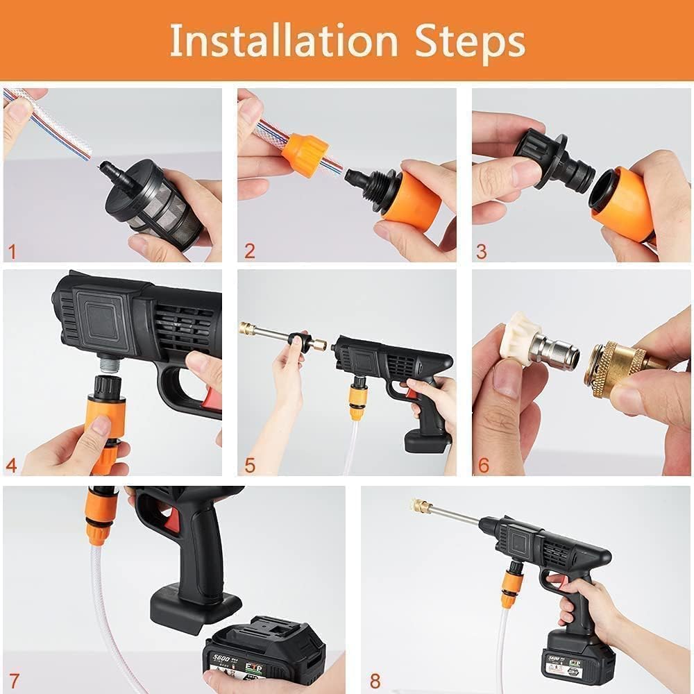 High Pressure Washer Gun Rechargeable