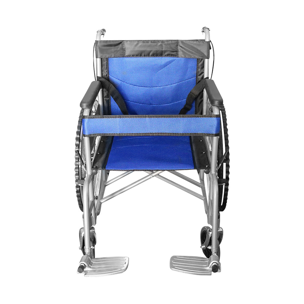 Self propelling folding wheelchair