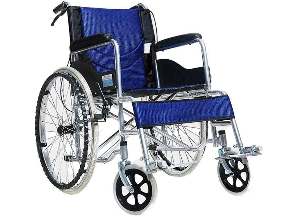 Self propelling folding wheelchair