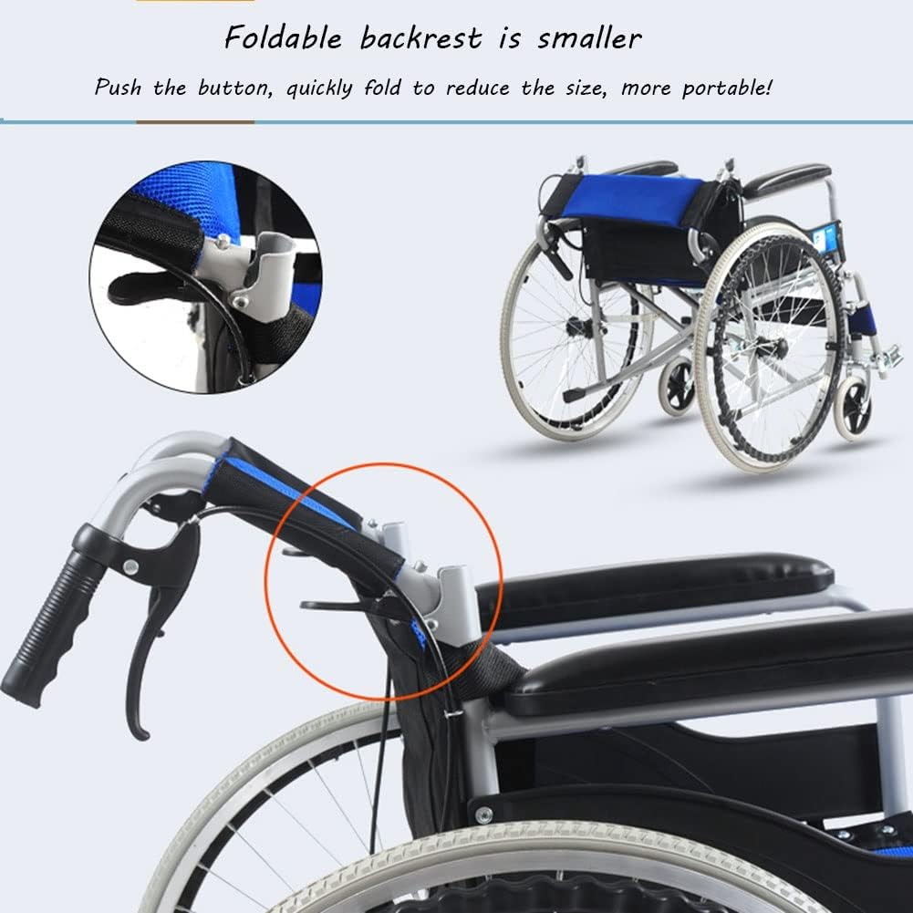 Self propelling folding wheelchair