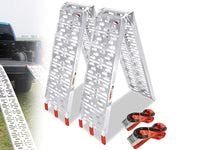 Thumbnail for Aluminum Folding Ramps ATV Mower Loading Ramps Pair