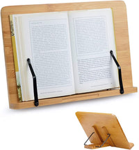 Thumbnail for Reading Book Stand Adjustable Wooden Bible Holder Bamboo Foldable Rack Tablet