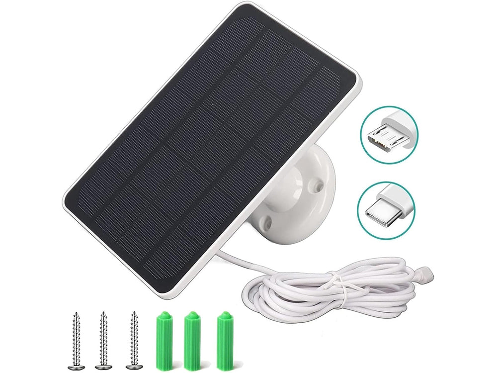 Solar Panel for CCTV Security Camera Eufy Arlo Wyze Swann Reolink Ring Blink