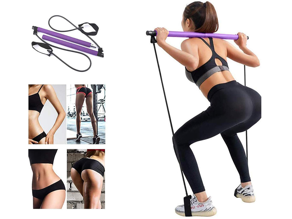 Pilates Bar Kit with Resistance Band