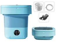 Thumbnail for 8L Portable Foldable Mini Washing Machine Collapsible Bucket For Travel