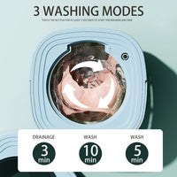 Thumbnail for 8L Portable Foldable Mini Washing Machine Collapsible Bucket For Travel