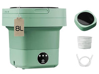 Thumbnail for 8L Portable Foldable Mini Washing Machine Collapsible Bucket For Travel