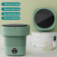 Thumbnail for 8L Portable Foldable Mini Washing Machine Collapsible Bucket For Travel