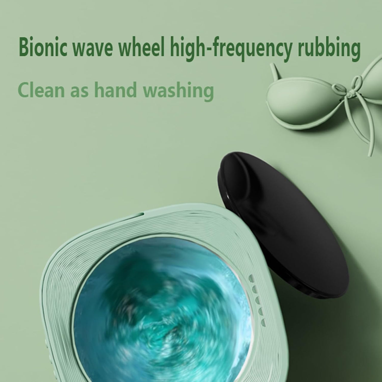 8L Portable Foldable Mini Washing Machine Collapsible Bucket For Travel