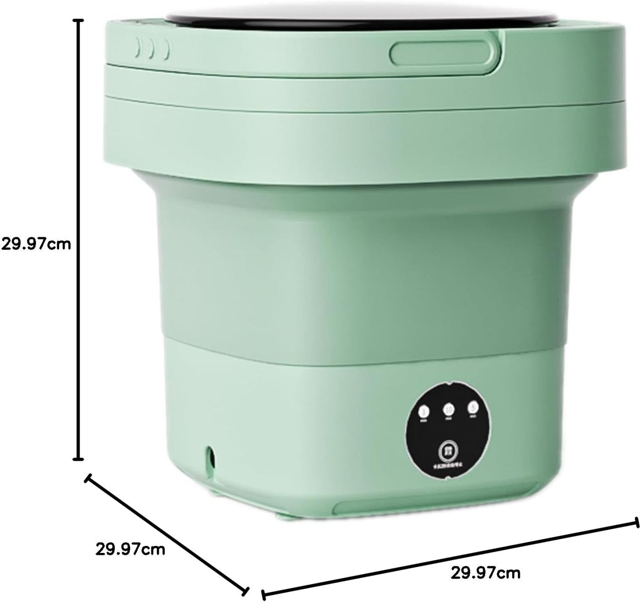 8L Portable Foldable Mini Washing Machine Collapsible Bucket For Travel