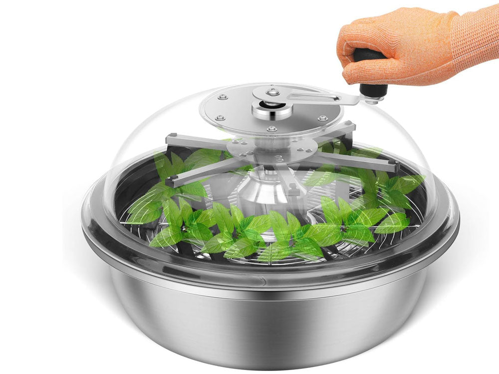 Leaf Bowl Trimmer 16'' Manual Bud Trimmer with Stainless Steel Blades