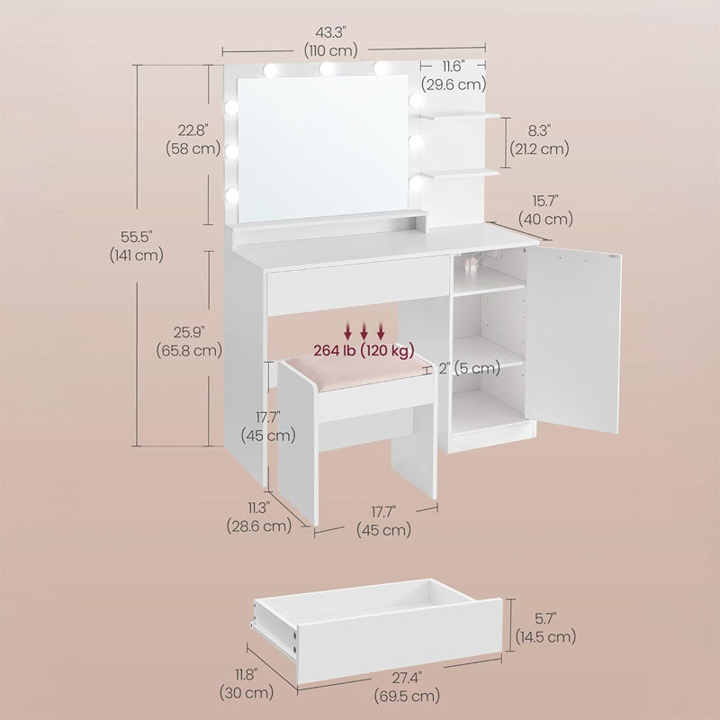 Dressing Table with Mirror