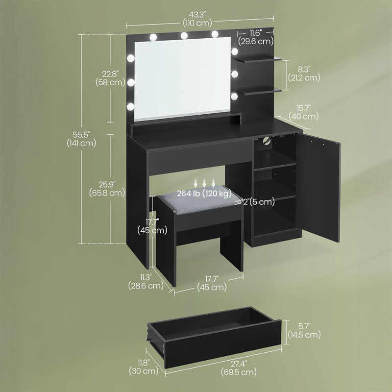 Dressing Table with Mirror