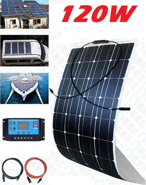 120W Solar Panel Flexible Kit