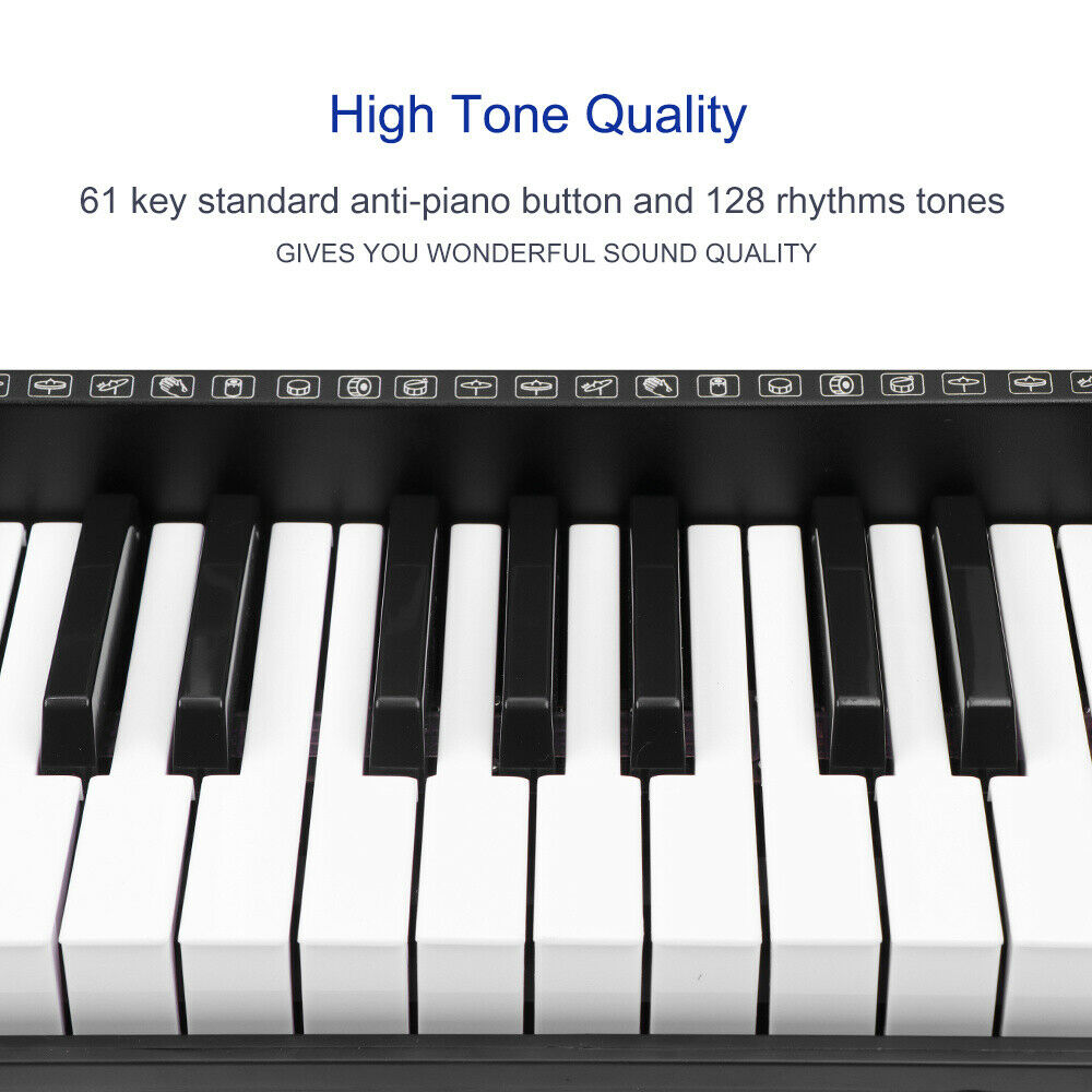 61 Key Electronic Piano Keyboard with Stand ,Headphone and Stool