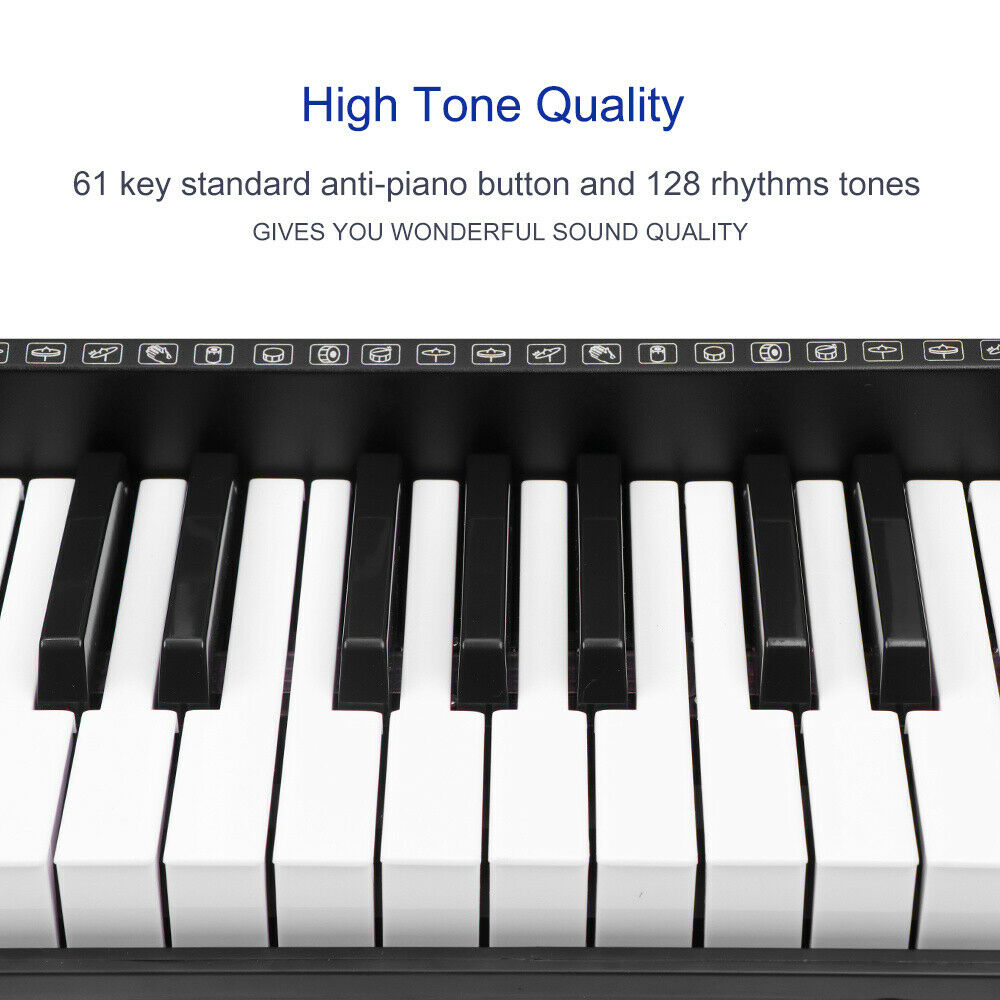 61 Key Electronic Piano Keyboard & Stand