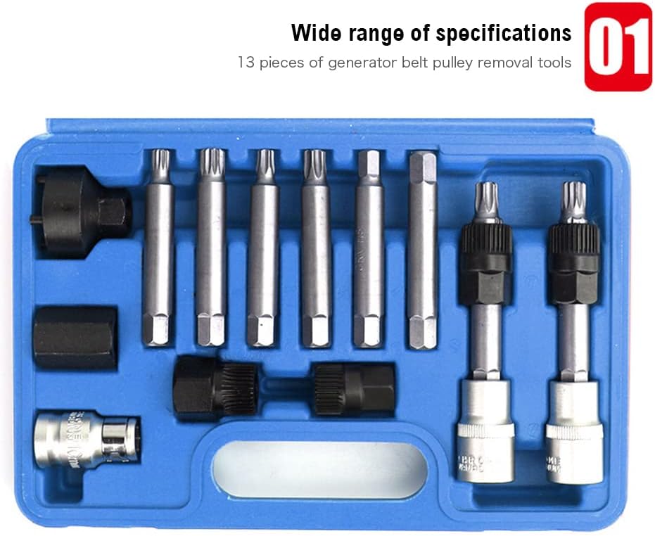 Alternator Pulley Tool Kit 13Pc / Alternator Repair Service Special Tool Kit