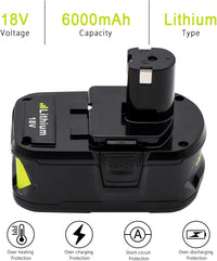 Thumbnail for Replacement Ryobi 18V 6AH Battery