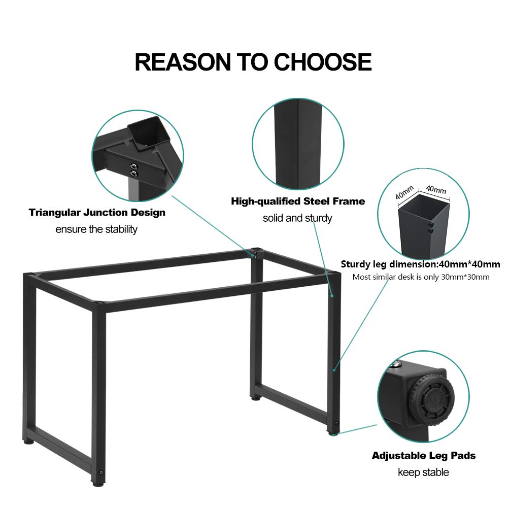 Computer Desk Sturdy Office Desk Study Writing Desk For Home Office