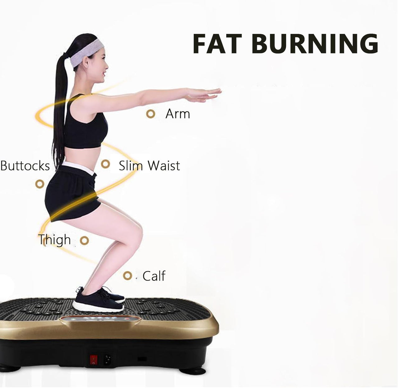 Vibration Machine Platform - Exercise Vibrating Plate - Whole Body Workout