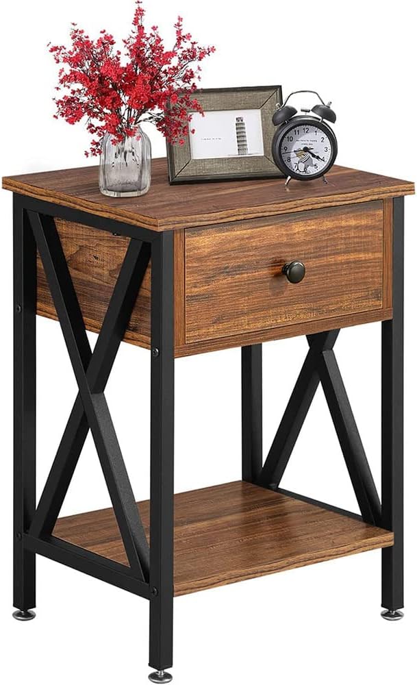 Bedside Table Nightstands with Drawer