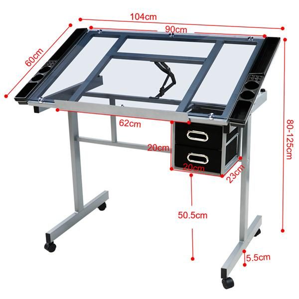 Adjustable Drafting table Drawing Craft Table