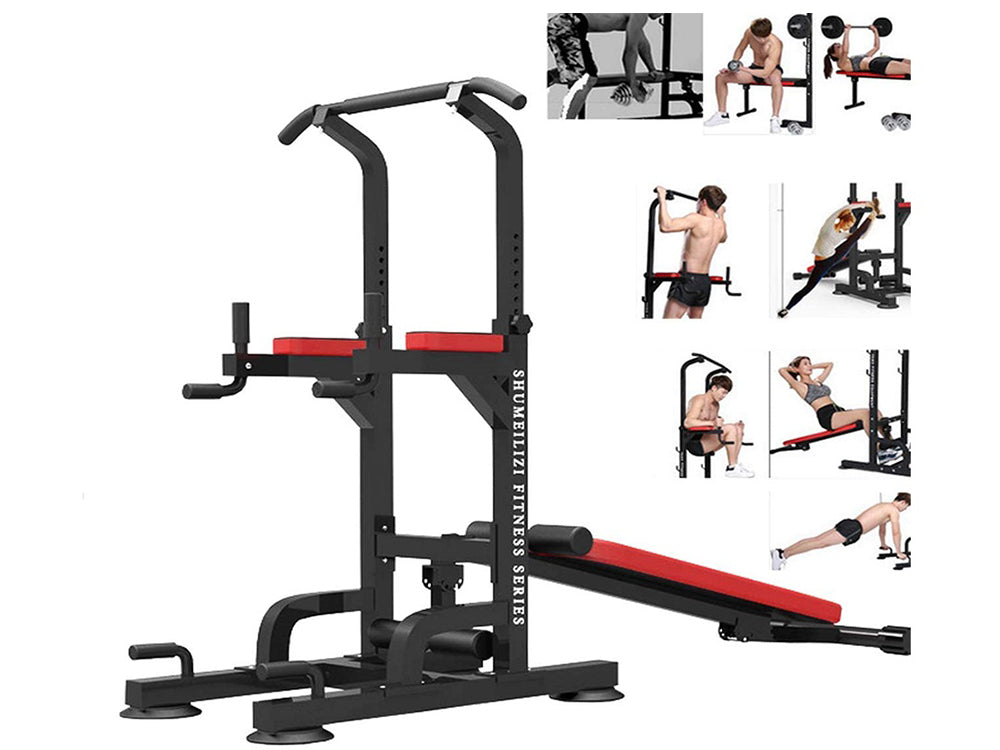 Weight Bench Chin Up Pull Up Station Power Tower