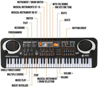 Thumbnail for Electronic Keyboard Piano Piano 61-Keys - The Shopsite