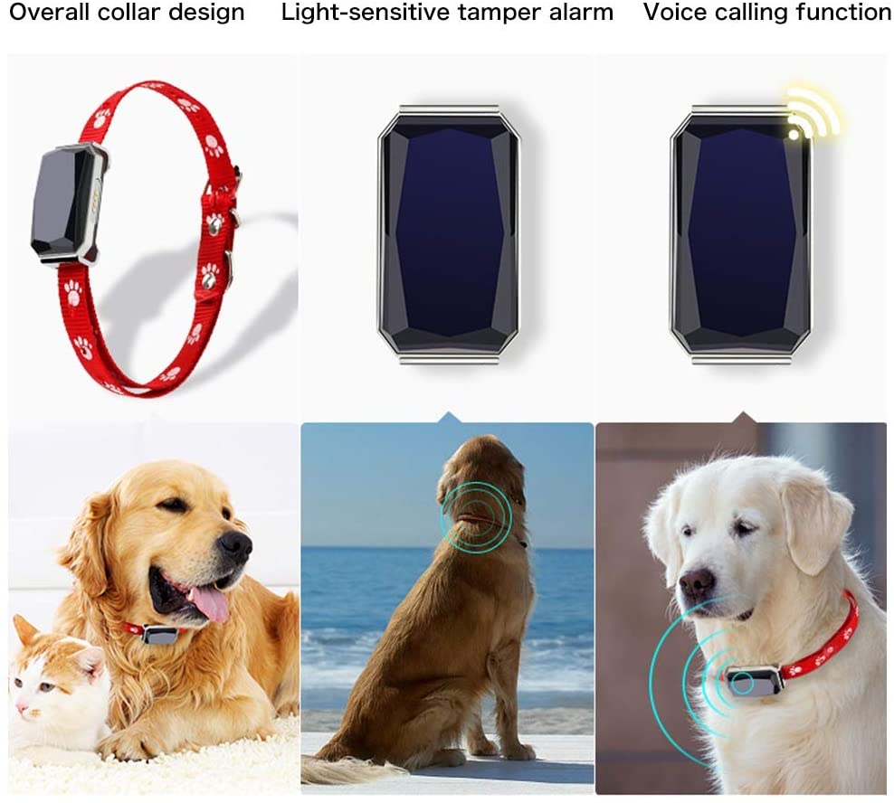 Smart Pet Locator Waterproof Anti-Lost Location Tracker Collar For Cats Dogs