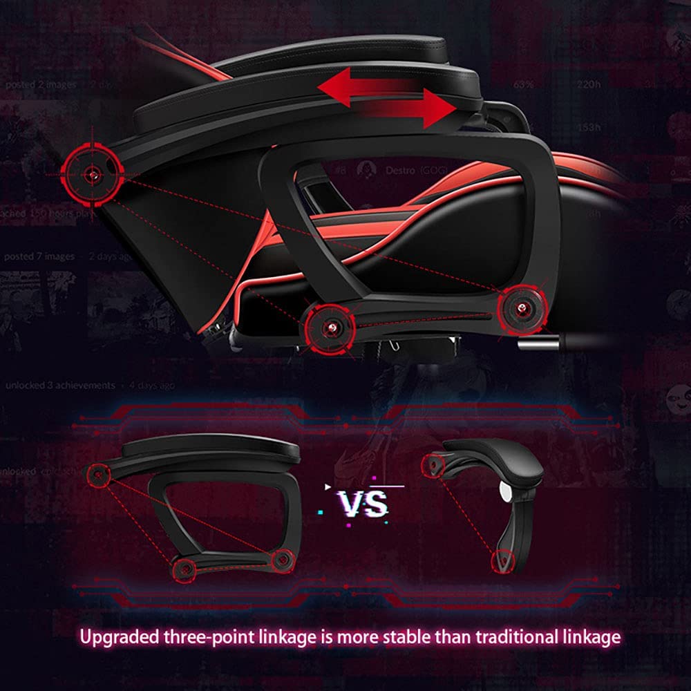Gaming Chair with Speaker and RGB Light