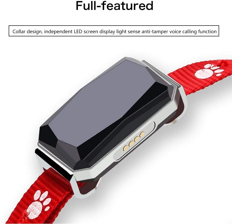 Smart Pet Locator Waterproof Anti-Lost Location Tracker Collar For Cats Dogs