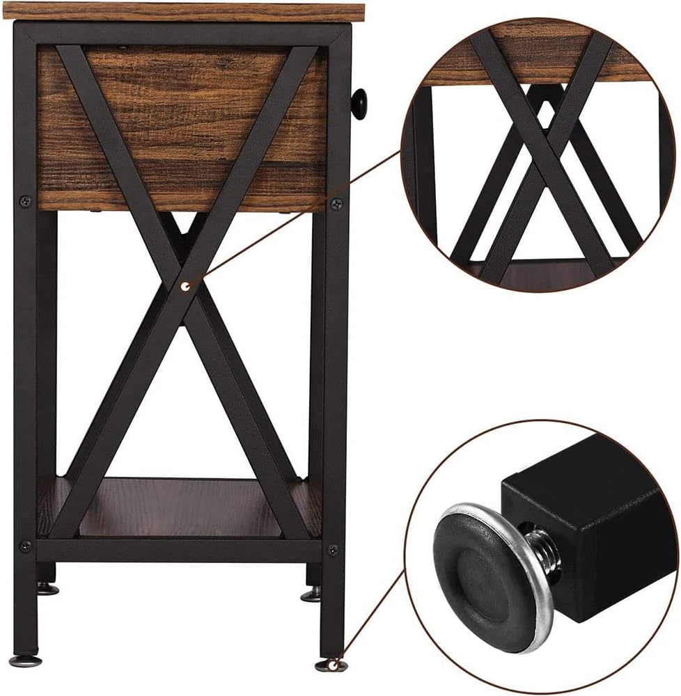 Bedside Table Nightstands with Drawer