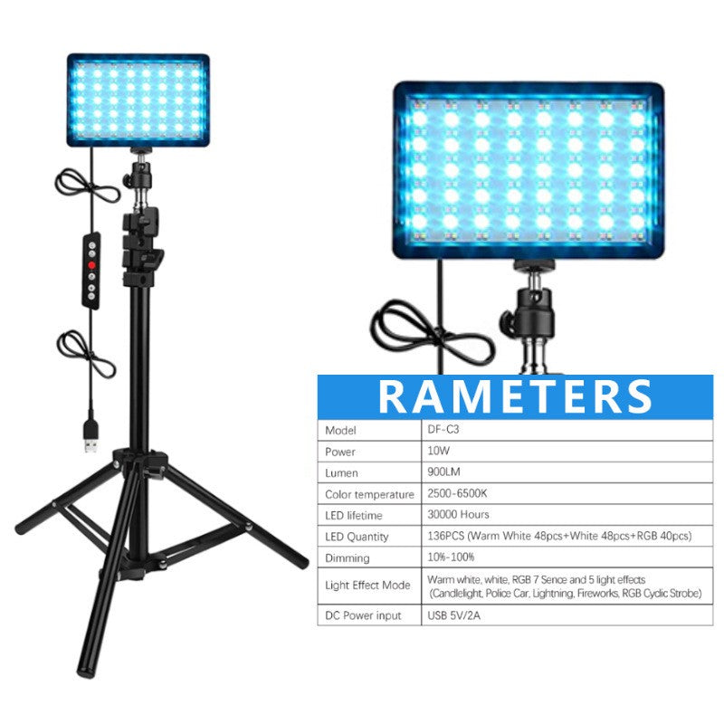 70 LED Video Light with Tripod Stand 1.2M