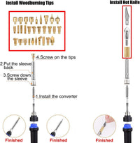 Thumbnail for Wood Burning Pyrography Pen Kit