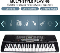 Thumbnail for 61 Key Electronic Piano Keyboard MK-2106