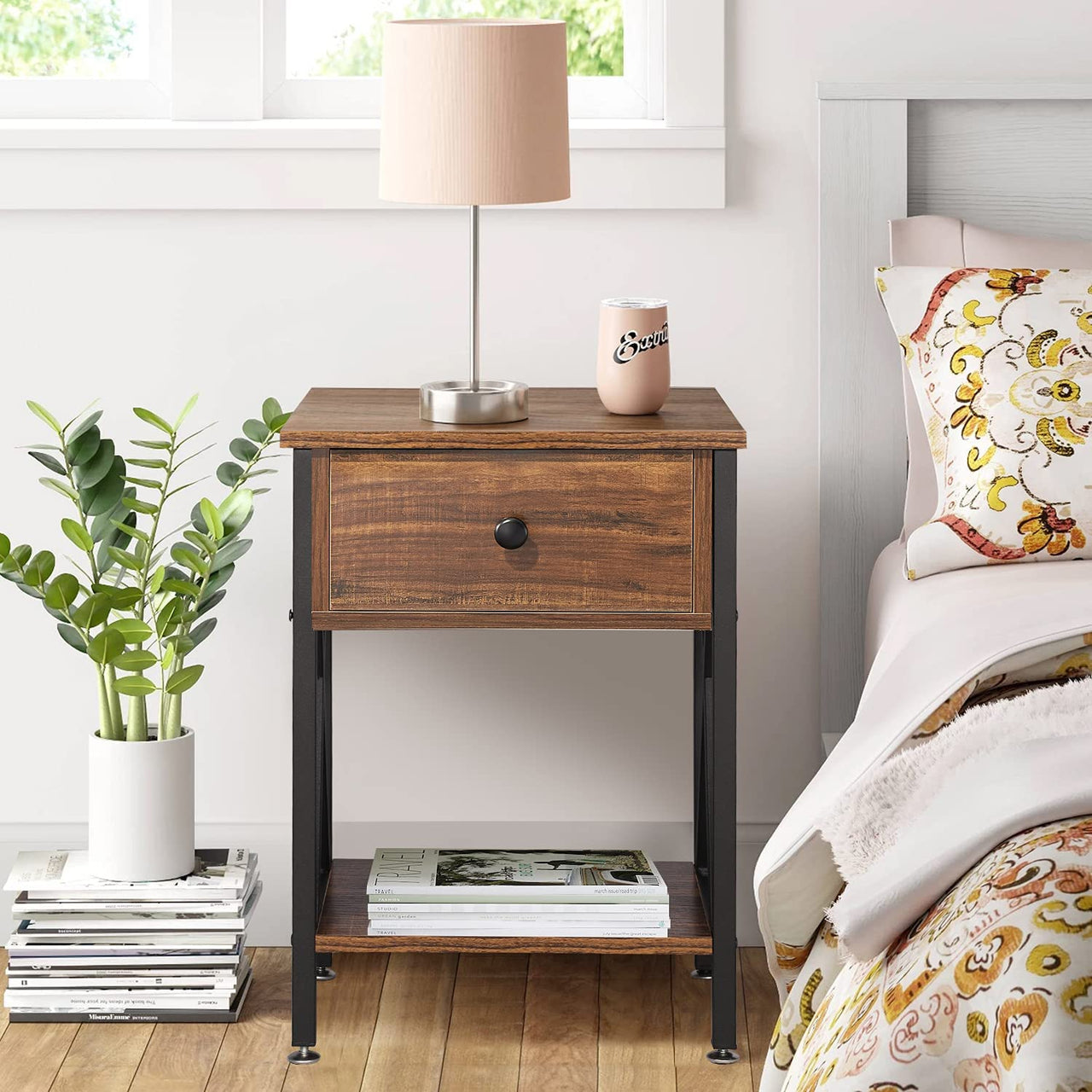 Bedside Table Nightstands with Drawer